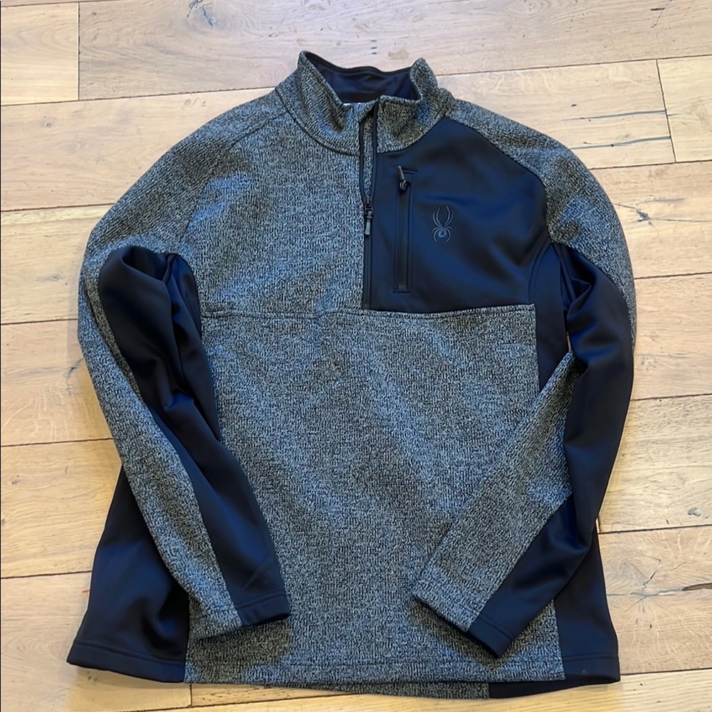 Spyder Black and Gray Pullover, size XXL